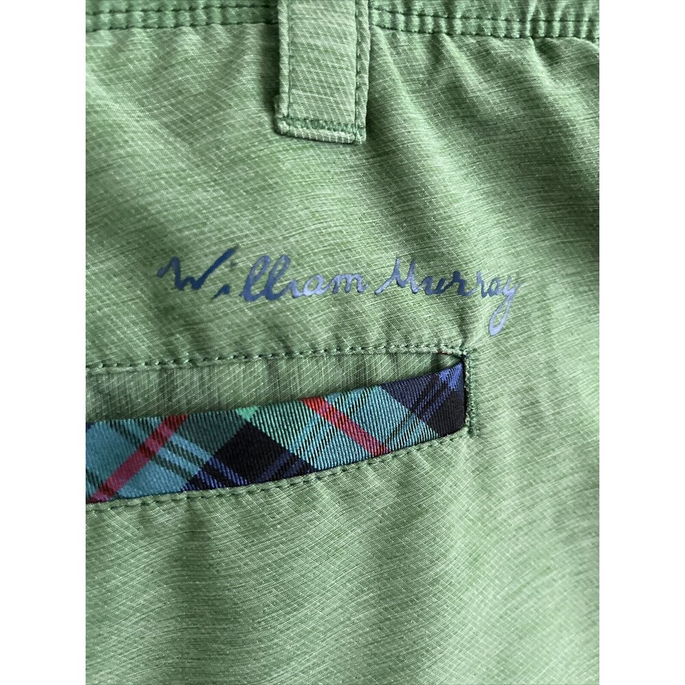 EUC William Murray Shorts Green Performance Classic Straight Fit Golf sz 32 - Picture 6 of 11